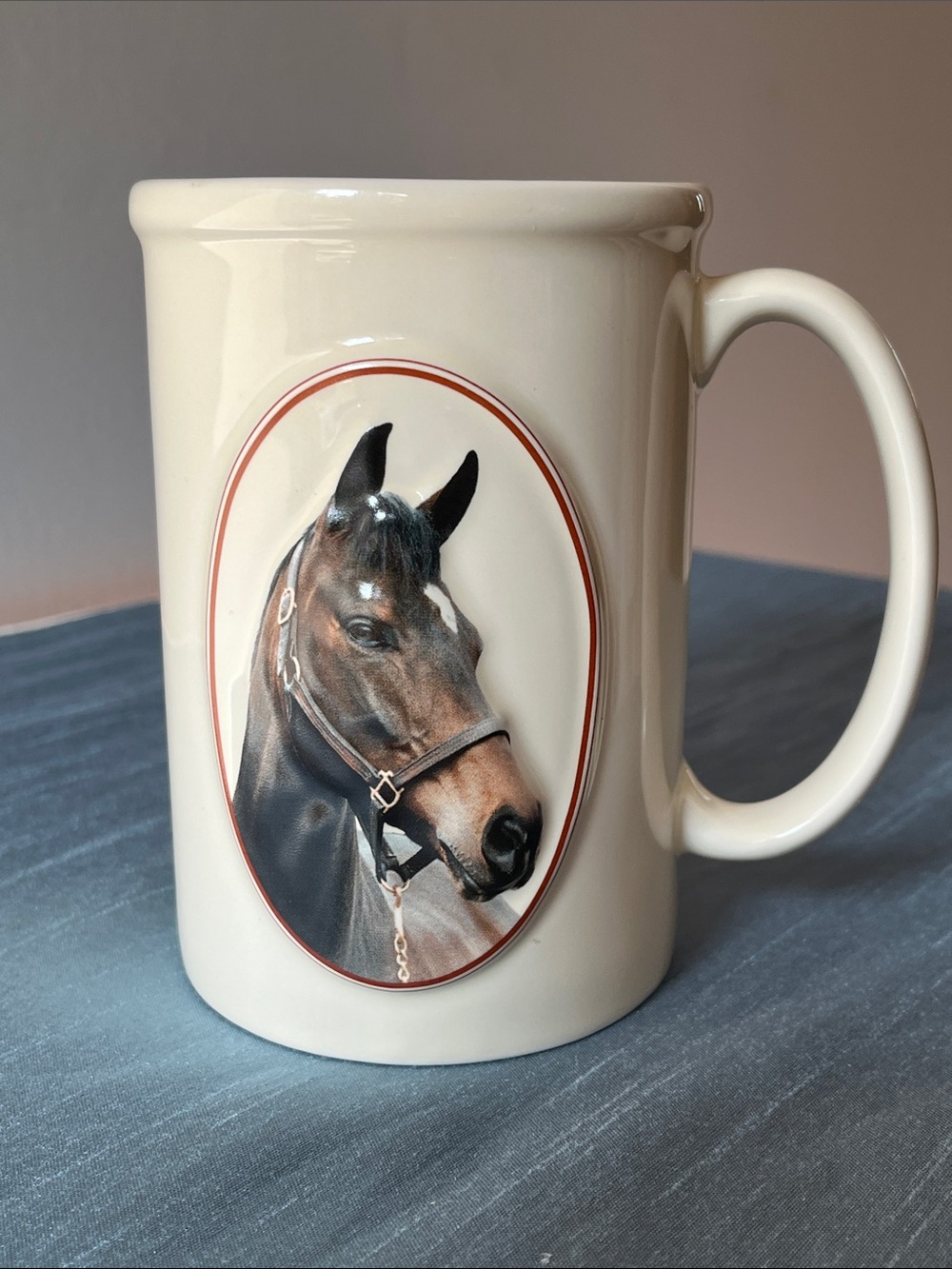 Vintage Equine Expressions 3D Horse Mug Shakespeare Quote Henry V